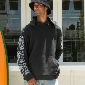 Sweat à capuche en tricot SURF＆Palms pour homme