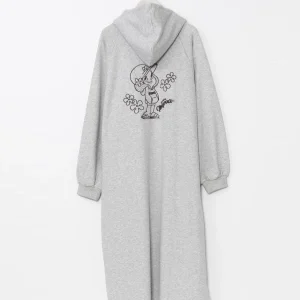 Robe à capuche brodée ALOHA MAPUA