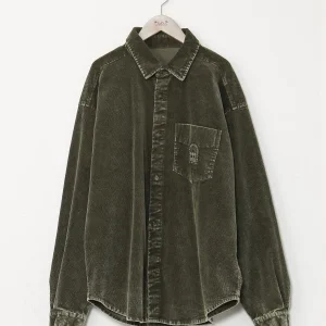 Chemise en velours côtelé délavé vintage SURF＆Palms