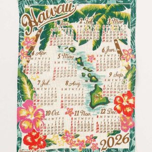 Calendrier 2026 en jute - PALMTREE
