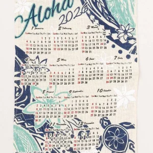 Calendrier Jute 2026 - HONU TRIBAL