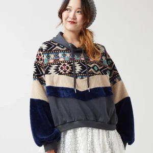 Sweat À Capuche Patchwork