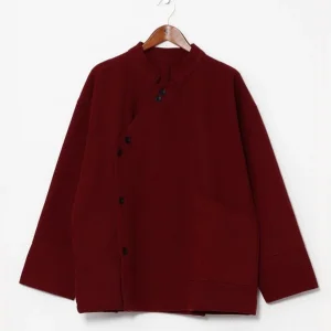 Veste chemise en coton tissé à la main style nomade