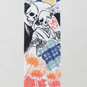 Serviette TENUGUI - COUPLE SQUELETTE