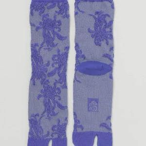 Chaussettes Tabi à Motif Kiku 23-25cm