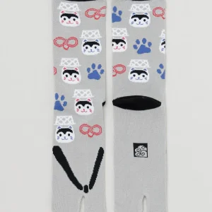 Chaussettes Tabi japonaises porte-bonheur ludiques 25-28 cm
