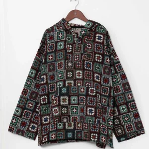 Sweat à capuche bohème style crochet