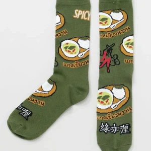 Chaussettes à motifs de nourriture thaïlandaise 23-25 cm