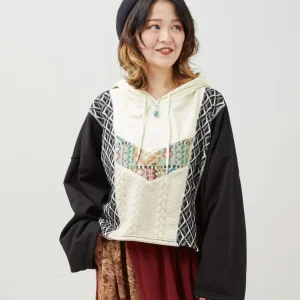 Sweat À Capuche Patchwork