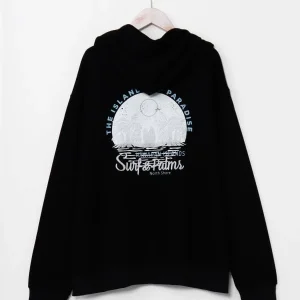 Sweat à capuche zippé en maille confortable pour homme SURF&Palms