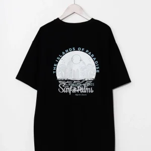 T-shirt en maille confortable pour homme SURF＆Palms