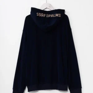 SURF＆Palms Sweat à capuche zippé en polaire douce pour hommes