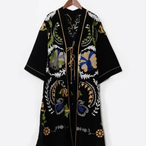 Cardigan bohème brodé