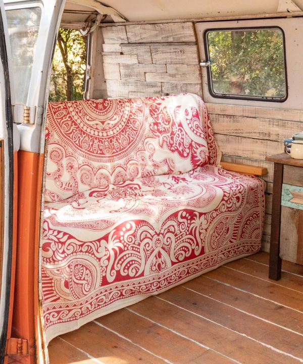 Tissu décoratif en coton à motif mandala tribal – Image 7