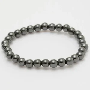 Bracelet magnétique HEMATITE 6 mm　