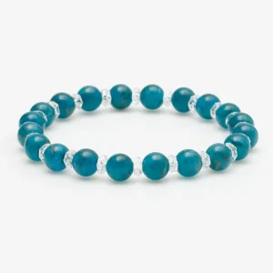 Bracelet Apatite x Cristal 6 mm