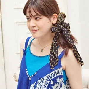 Caraco en coton côtelé perlé