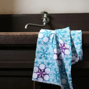 Serviette TENUGUI Motif Feuille de Chanvre KISSHO