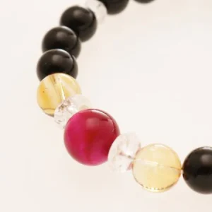 Bracelet brillant Oeil de Tigre Rose