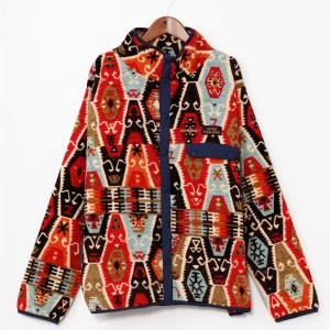 Amina x grn Veste polaire à motif ethnique pour homme